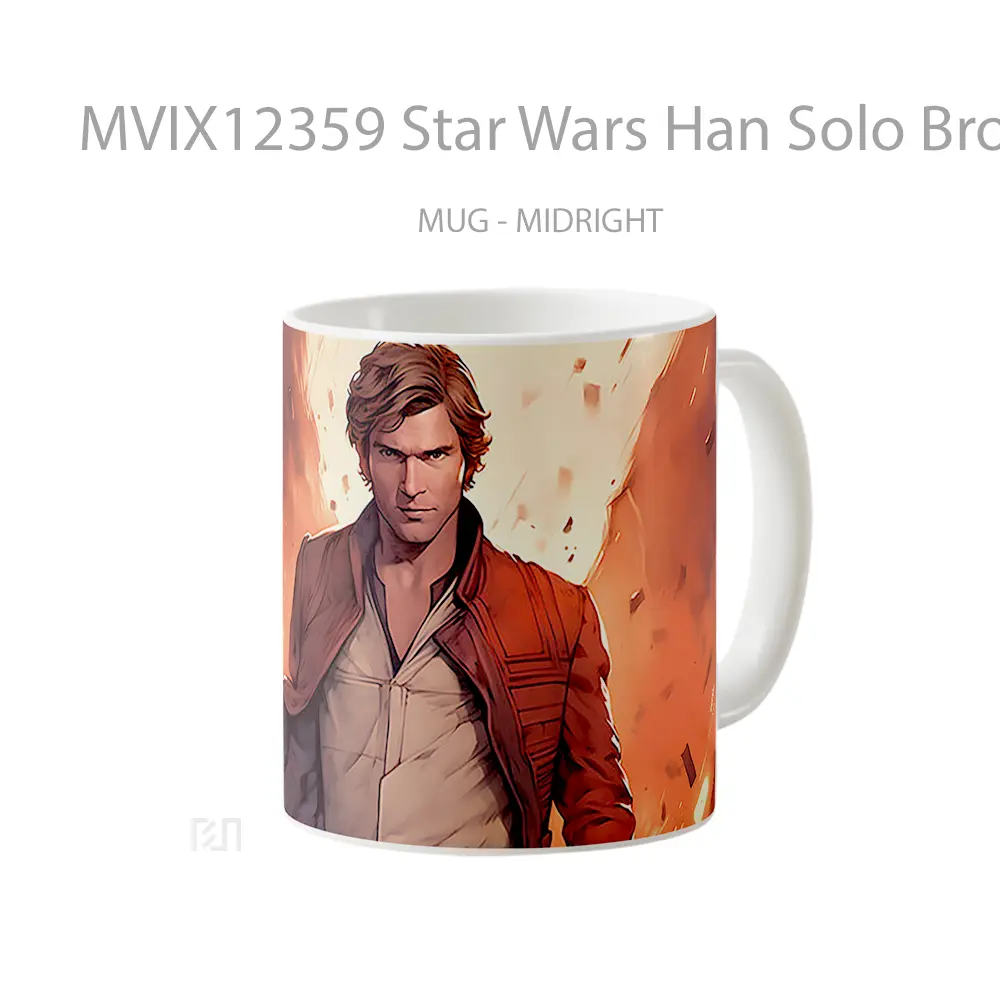 Mug Star Wars Han Solo Brown Gelas Keramik Desain Unik - All-side / Desain