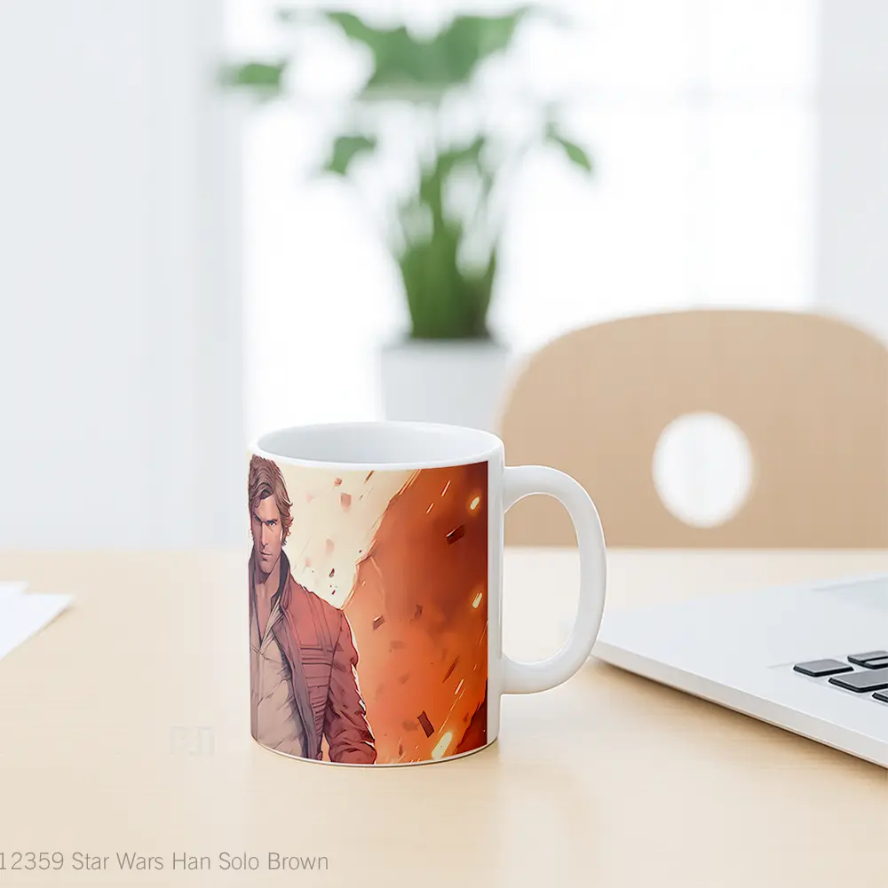 Mug Star Wars Han Solo Brown Gelas Keramik Desain Unik - All-side / Desain