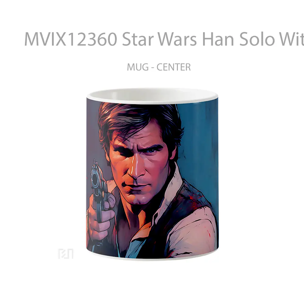 Mug Star Wars Han Solo With Blaster Koleksi Mug Limited Edition