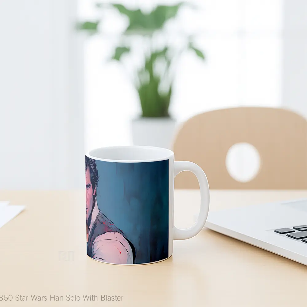 Mug Star Wars Han Solo With Blaster Koleksi Mug Limited Edition - All-side / Desain