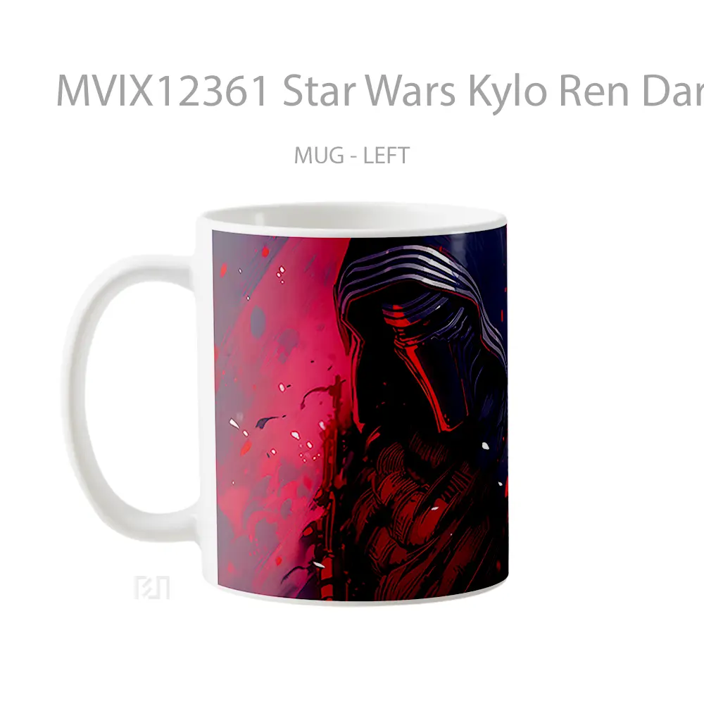 Mug Star Wars Kylo Ren Dark Red Mug Aesthetic Koleksi Spesial - All-side / Desain