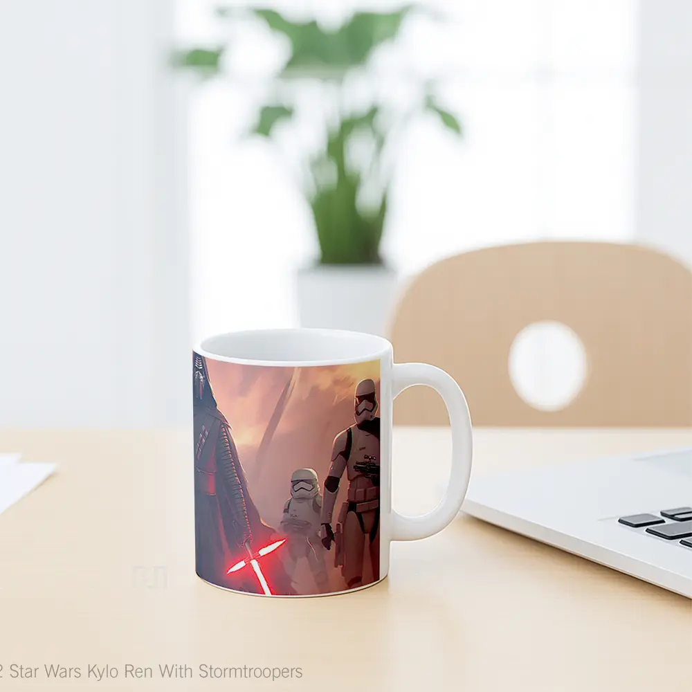 Mug Star Wars Kylo Ren With Stormtroopers Gelas Keramik Desain Unik - All-side / Desain