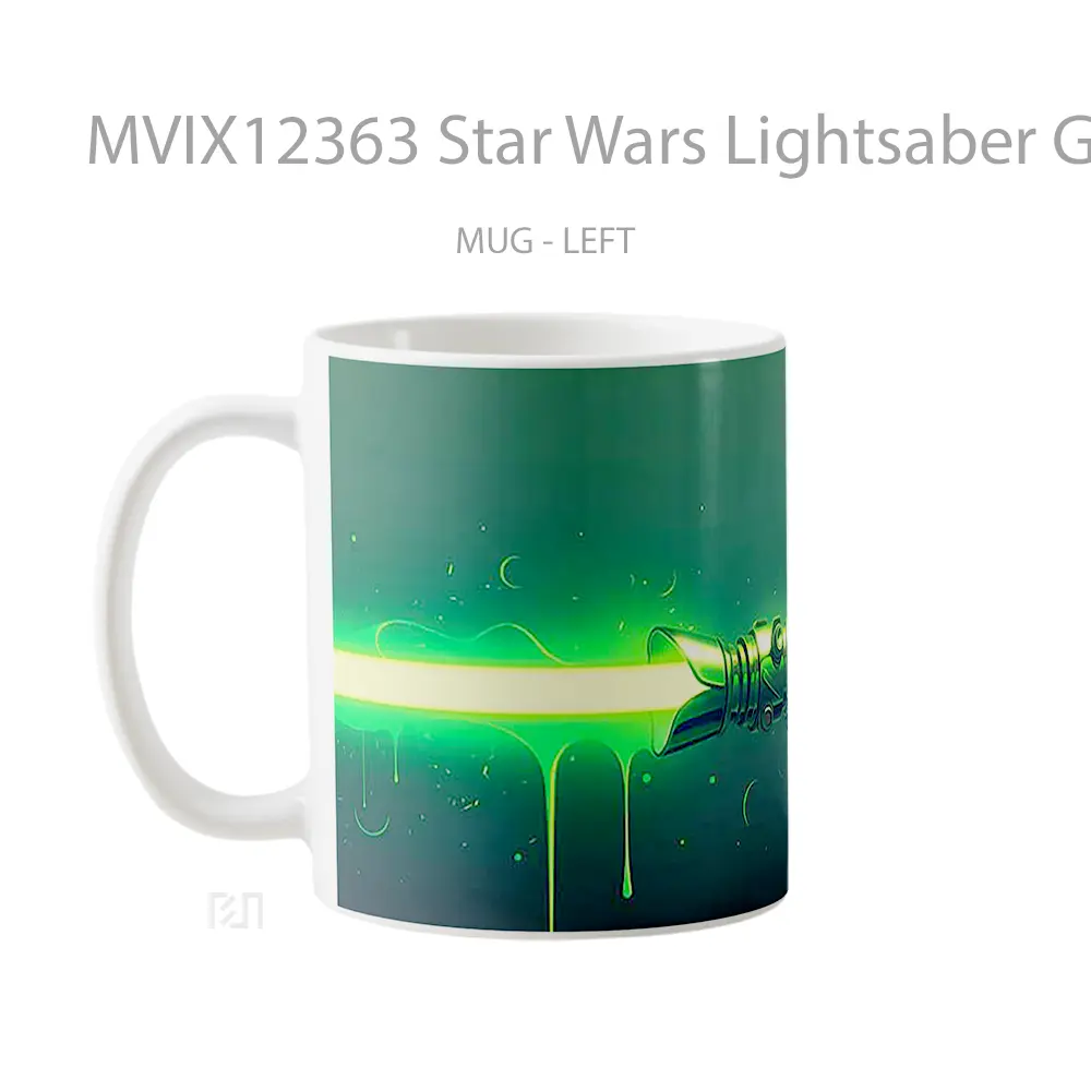 Mug Star Wars Lightsaber Glowing Blade Mug Aesthetic Koleksi Spesial - All-side / Desain