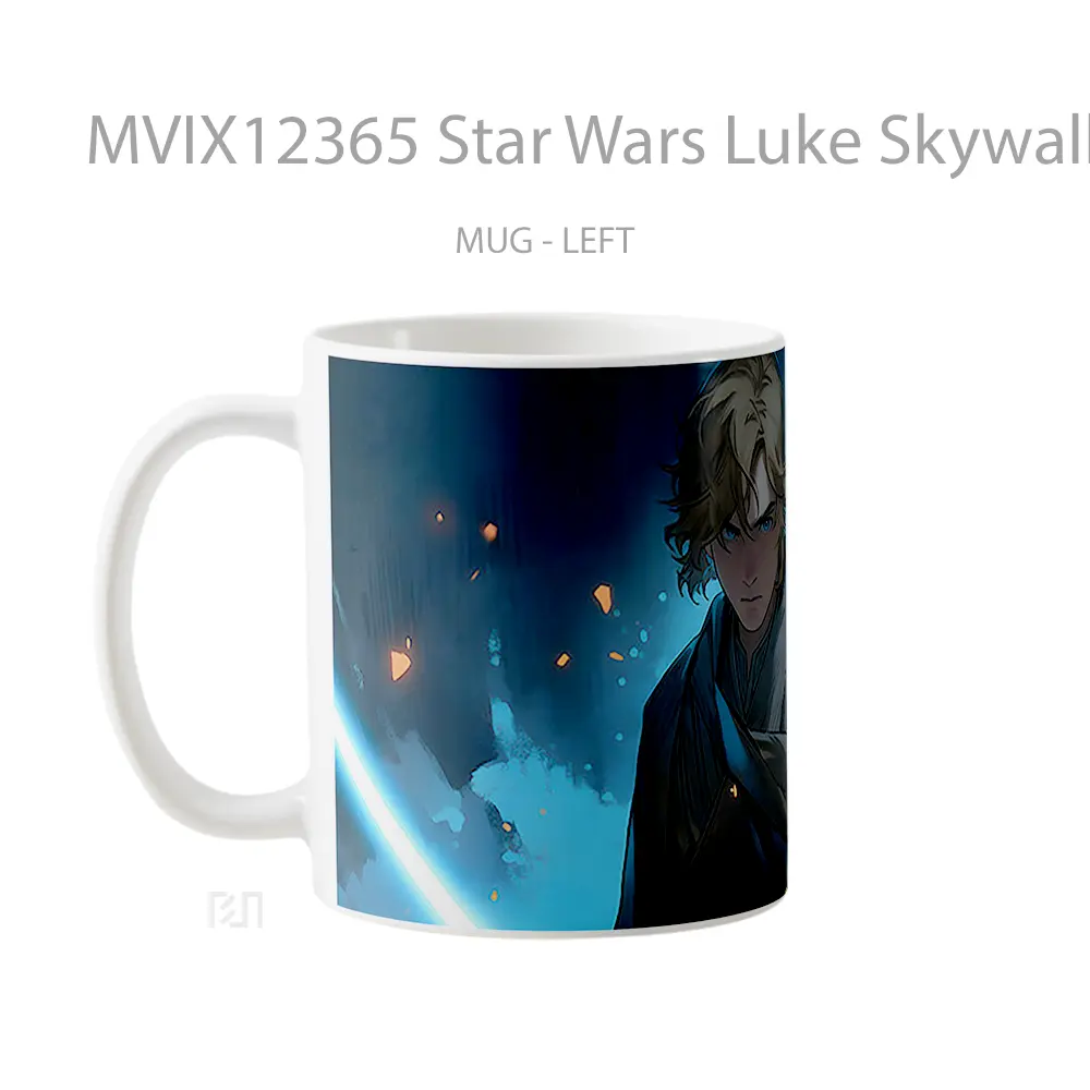 Mug Star Wars Luke Skywalker Dark Blue Koleksi Mug Limited Edition - All-side / Desain