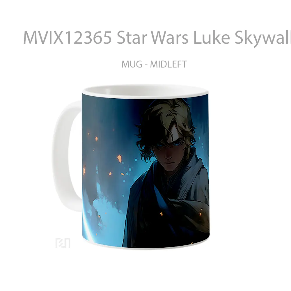 Mug Star Wars Luke Skywalker Dark Blue Koleksi Mug Limited Edition - All-side / Desain