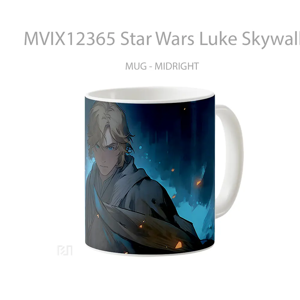 Mug Star Wars Luke Skywalker Dark Blue Koleksi Mug Limited Edition - All-side / Desain