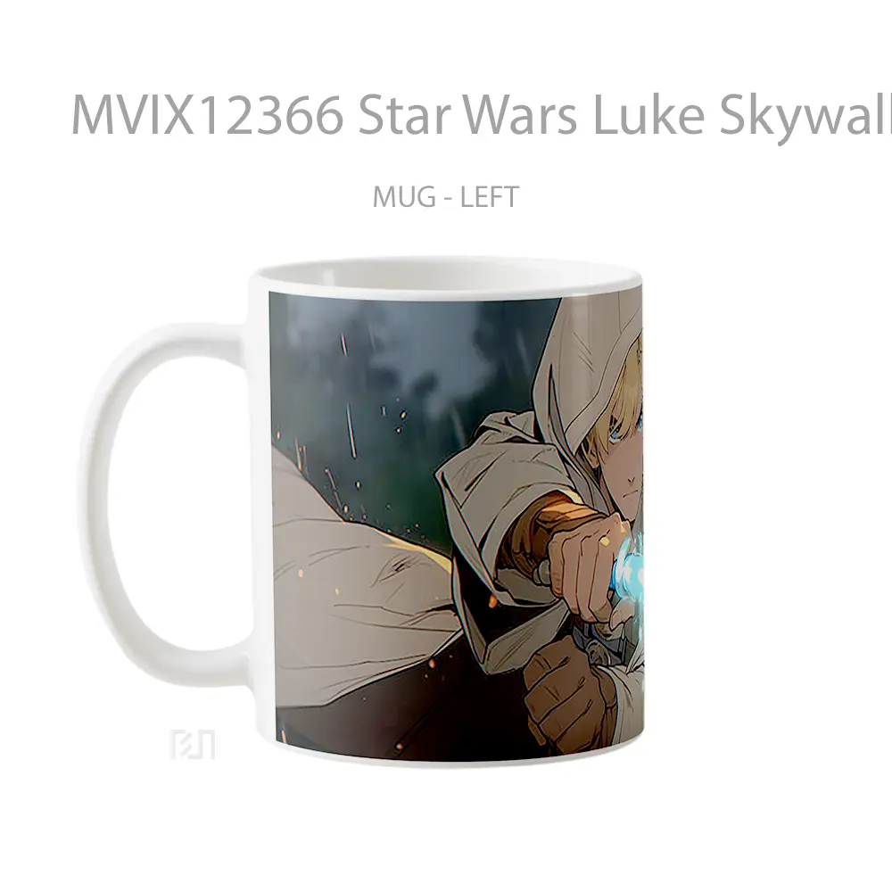 Mug Star Wars Luke Skywalker With Lightsaber Gelas Keramik Desain Unik - All-side / Desain