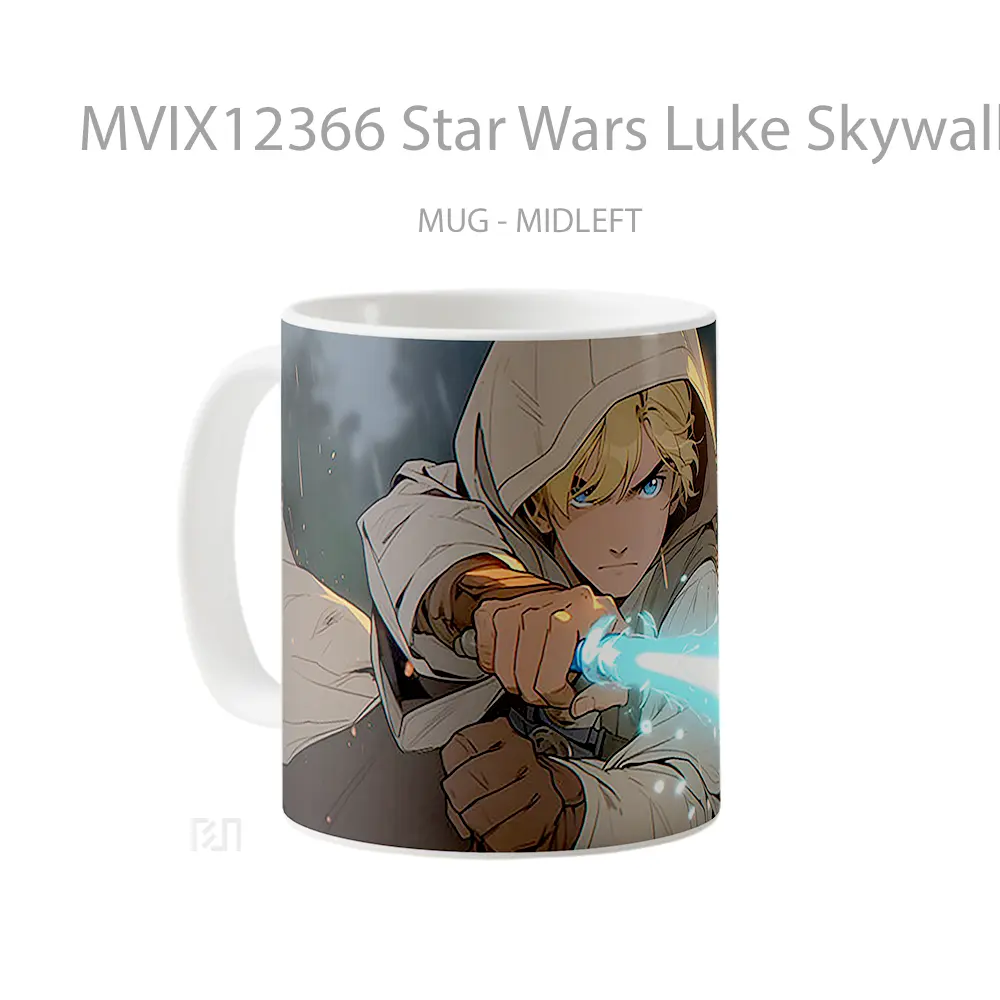 Mug Star Wars Luke Skywalker With Lightsaber Gelas Keramik Desain Unik - All-side / Desain