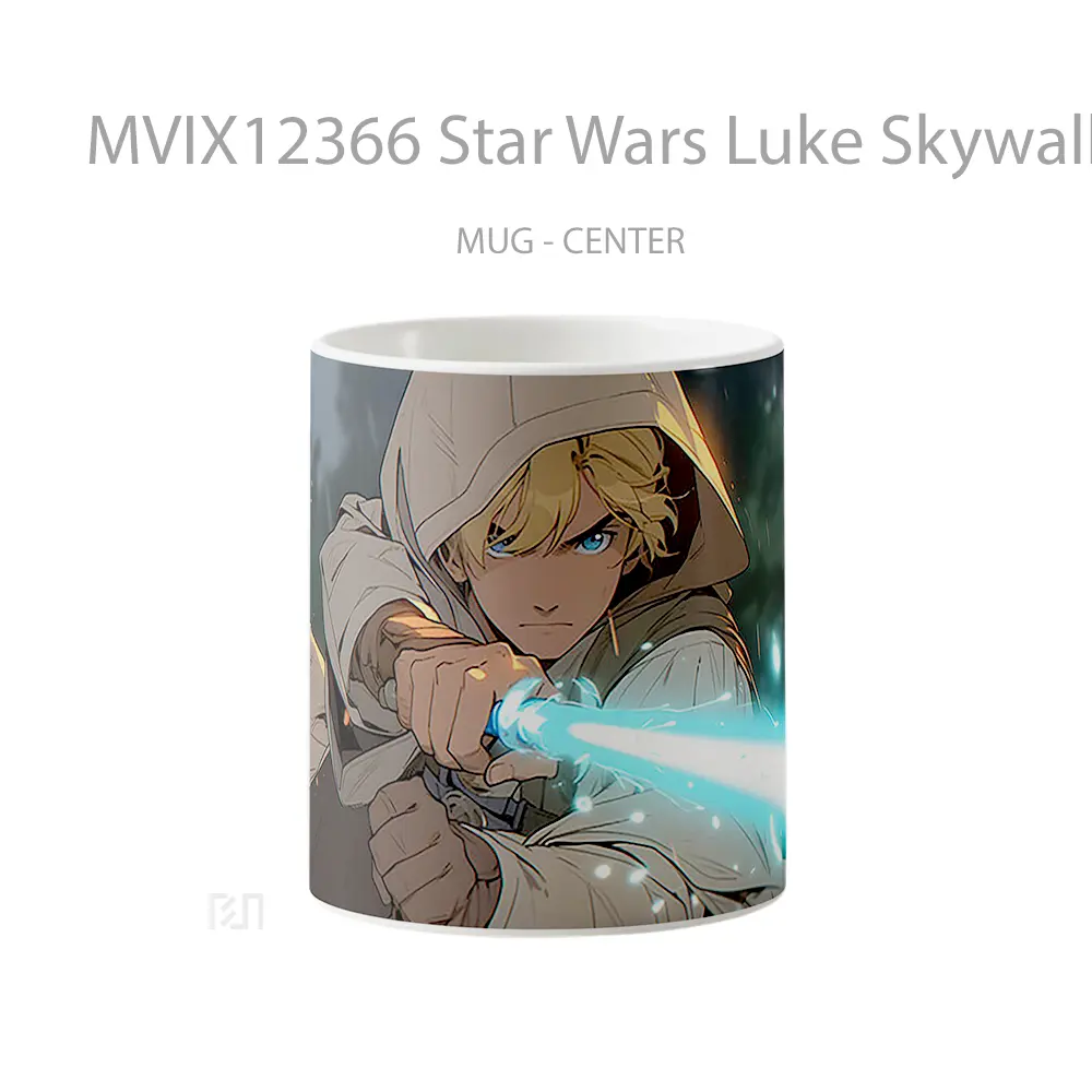 Mug Star Wars Luke Skywalker With Lightsaber Gelas Keramik Desain Unik