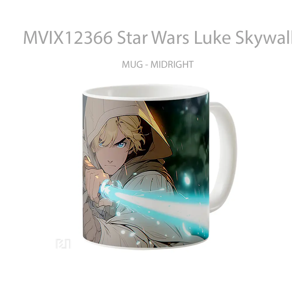 Mug Star Wars Luke Skywalker With Lightsaber Gelas Keramik Desain Unik - All-side / Desain