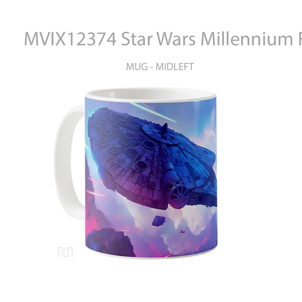 Mug Star Wars Millennium Falcon Koleksi Mug Limited Edition - All-side / Desain