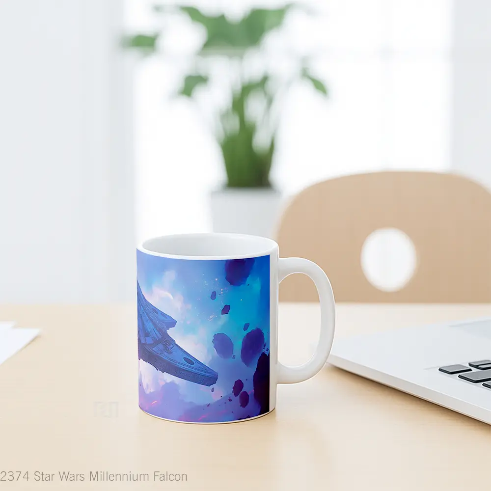 Mug Star Wars Millennium Falcon Koleksi Mug Limited Edition - All-side / Desain