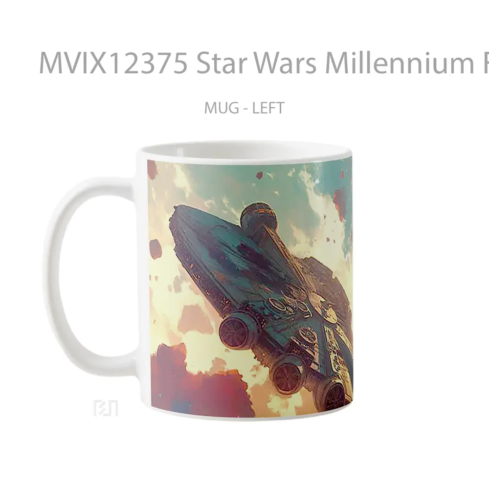 Mug Star Wars Millennium Falcon In Asteroid Field Hadiah Lucu dan Menarik - All-side / Desain