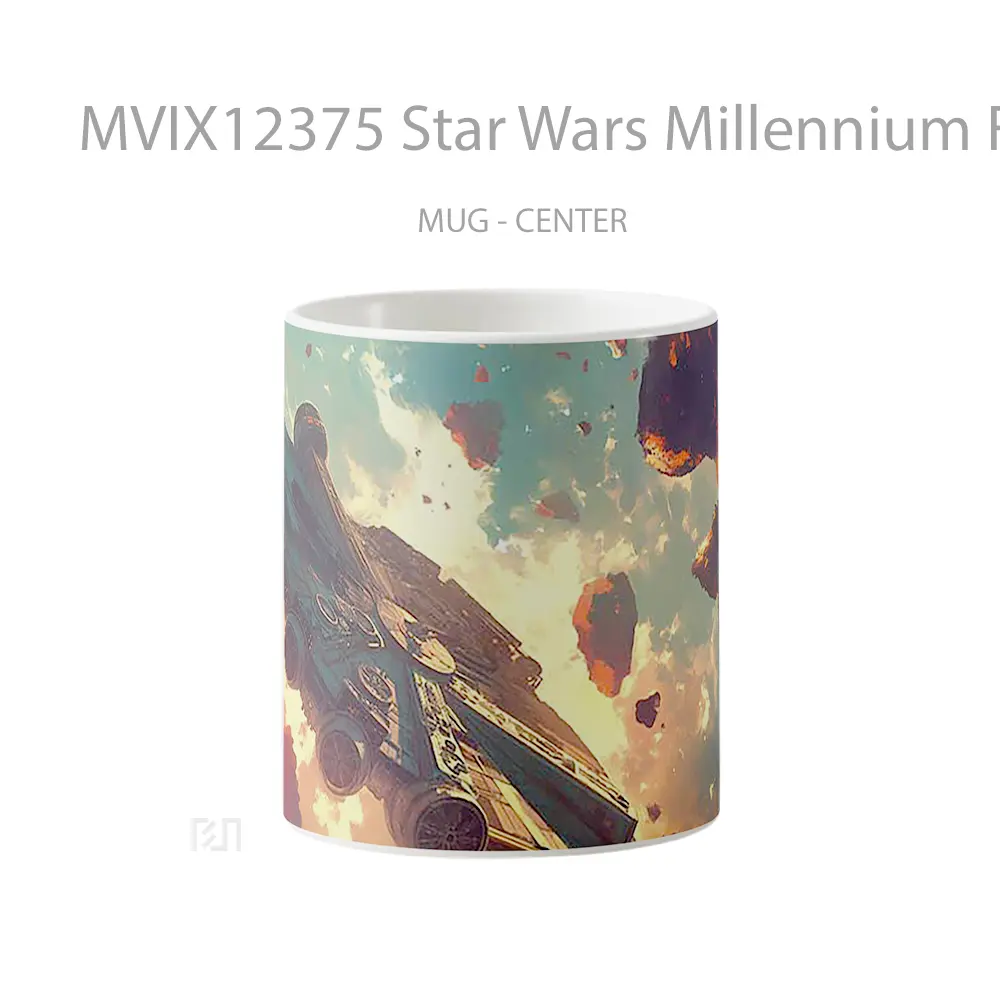 Mug Star Wars Millennium Falcon In Asteroid Field Hadiah Lucu dan Menarik