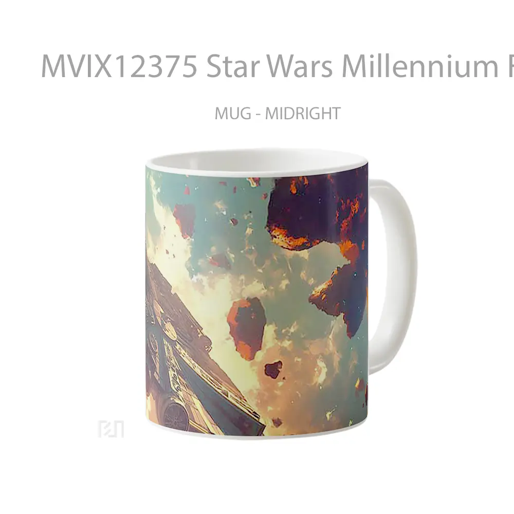 Mug Star Wars Millennium Falcon In Asteroid Field Hadiah Lucu dan Menarik - All-side / Desain
