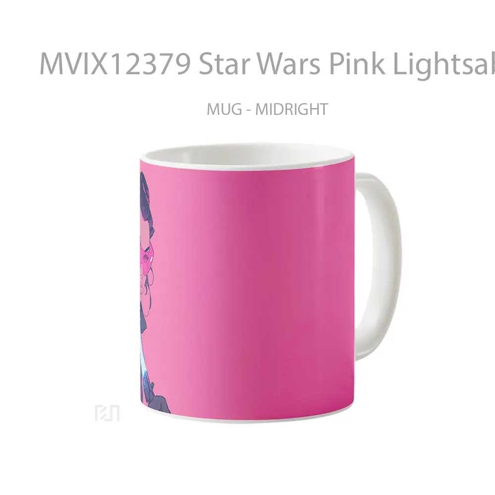 Mug Star Wars Pink Lightsaber Girl Koleksi Mug Limited Edition - All-side / Desain