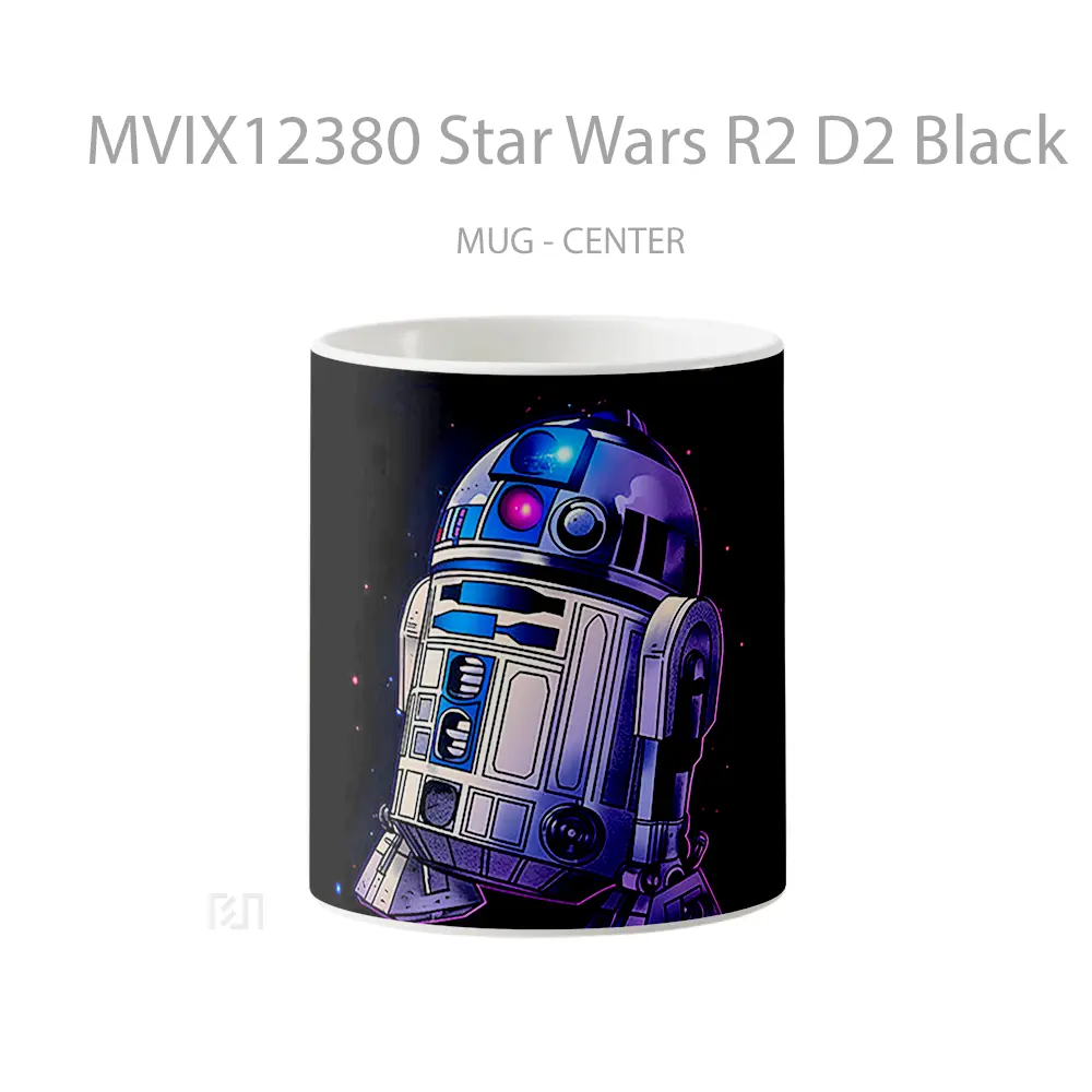 Mug Star Wars R2 D2 Black Mug Aesthetic Koleksi Spesial
