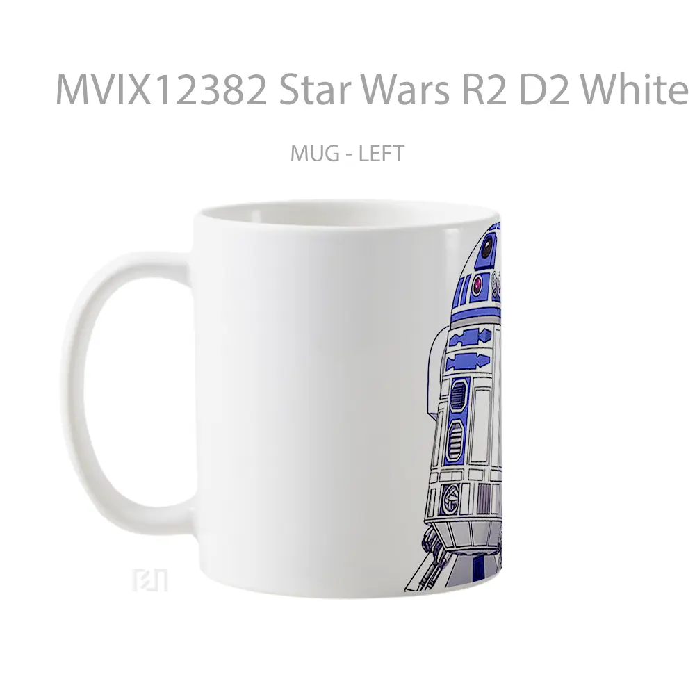 Mug Star Wars R2 D2 White Hadiah Lucu dan Menarik - All-side / Desain