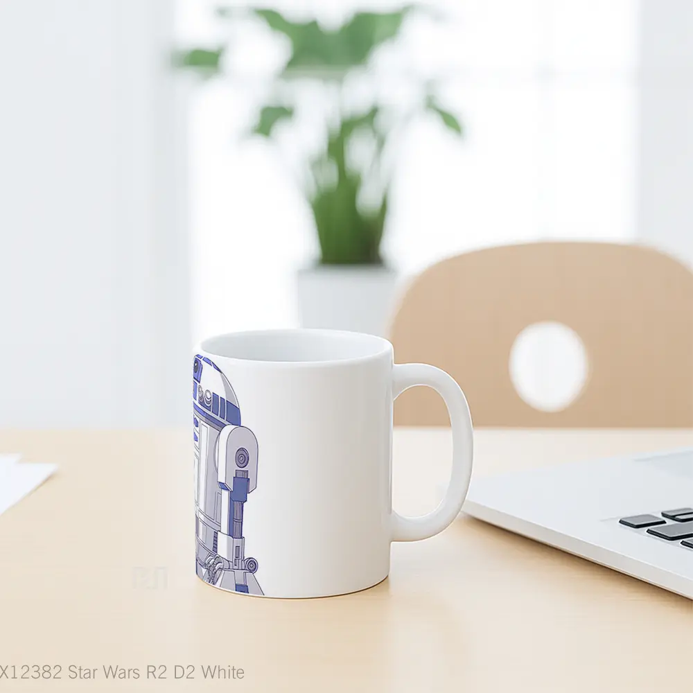 Mug Star Wars R2 D2 White Hadiah Lucu dan Menarik - All-side / Desain