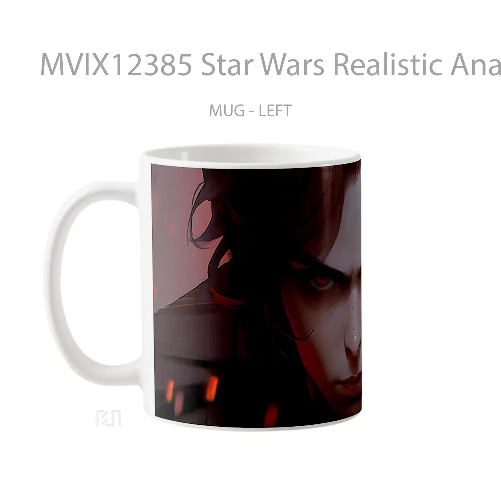 Mug Star Wars Realistic Anakin Skywalker Mug Aesthetic Koleksi Spesial - All-side / Desain