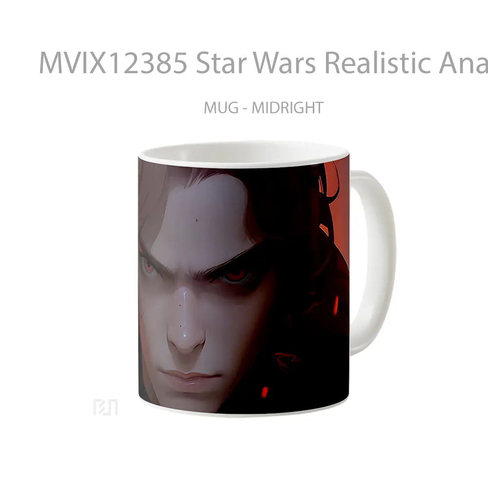 Mug Star Wars Realistic Anakin Skywalker Mug Aesthetic Koleksi Spesial - All-side / Desain