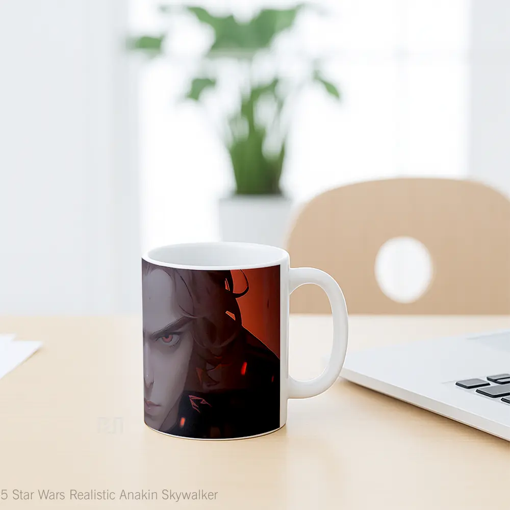 Mug Star Wars Realistic Anakin Skywalker Mug Aesthetic Koleksi Spesial - All-side / Desain