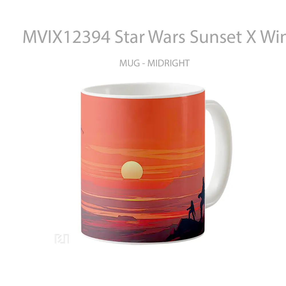 Mug Star Wars Sunset X Wing Mug Aesthetic Koleksi Spesial - All-side / Desain