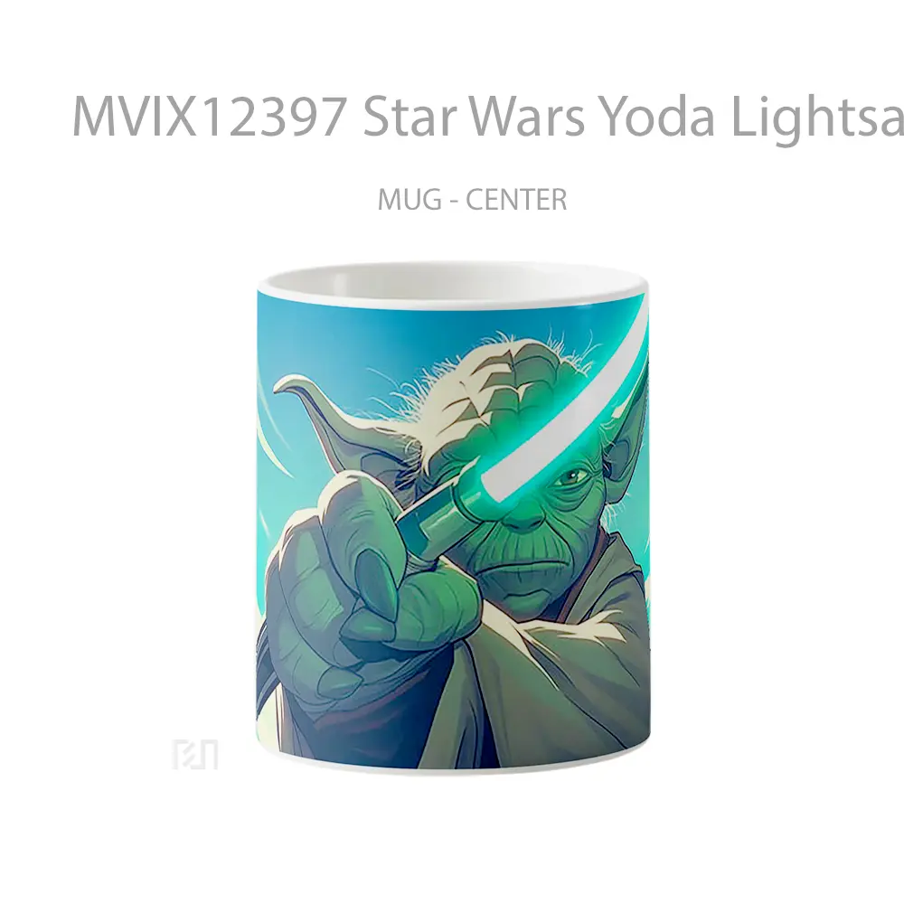Mug Star Wars Yoda Lightsaber Mug Aesthetic Koleksi Spesial