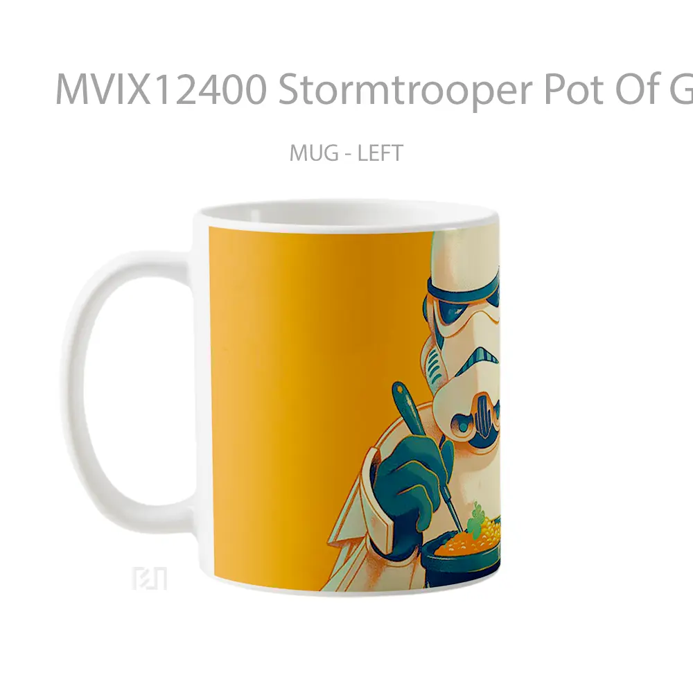 Mug Stormtrooper Pot Of Gold Funny Orange Style Gelas Keramik Desain Unik - All-side / Desain