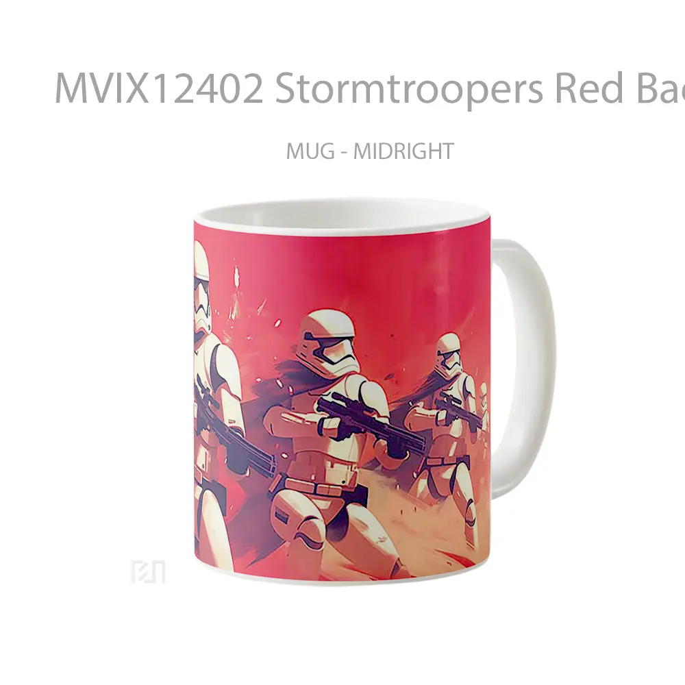 Mug Stormtroopers Red Background Gelas Keramik Desain Unik - All-side / Desain