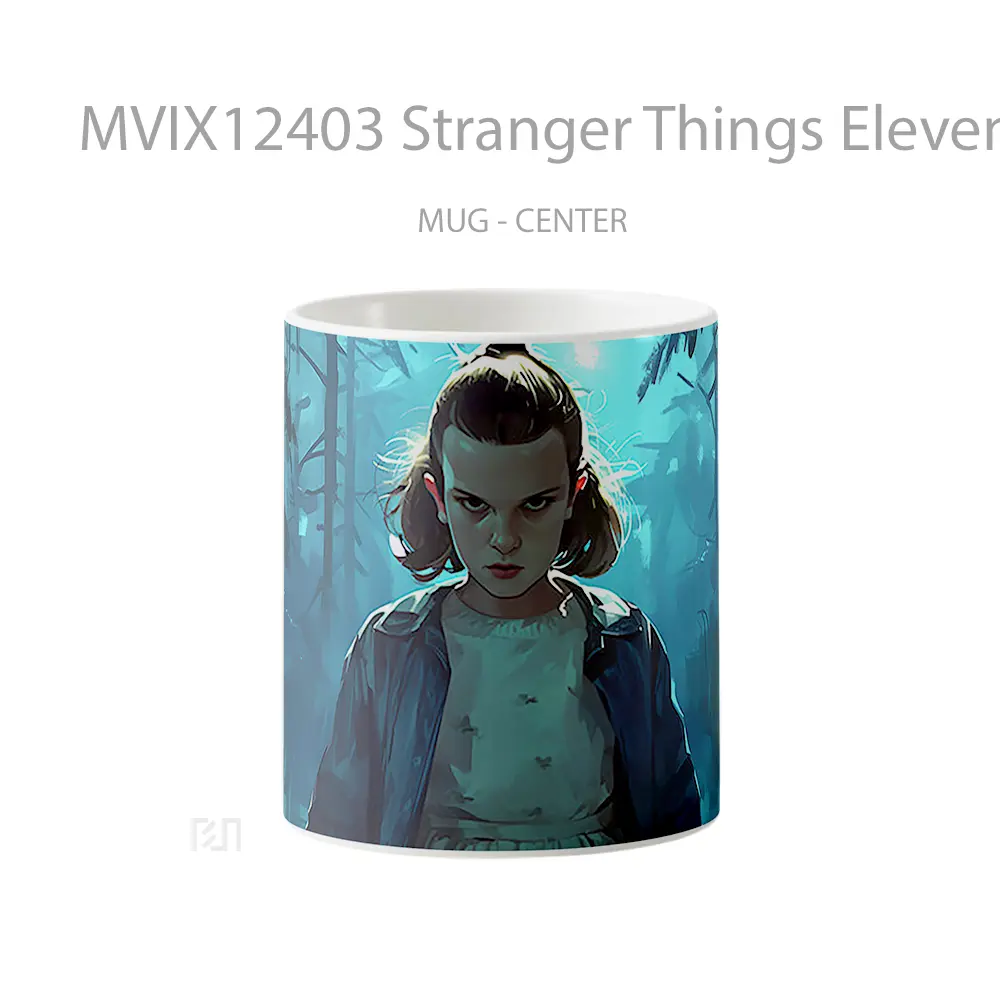 Mug Stranger Things Eleven Dark Blue Gelas Keramik Desain Unik
