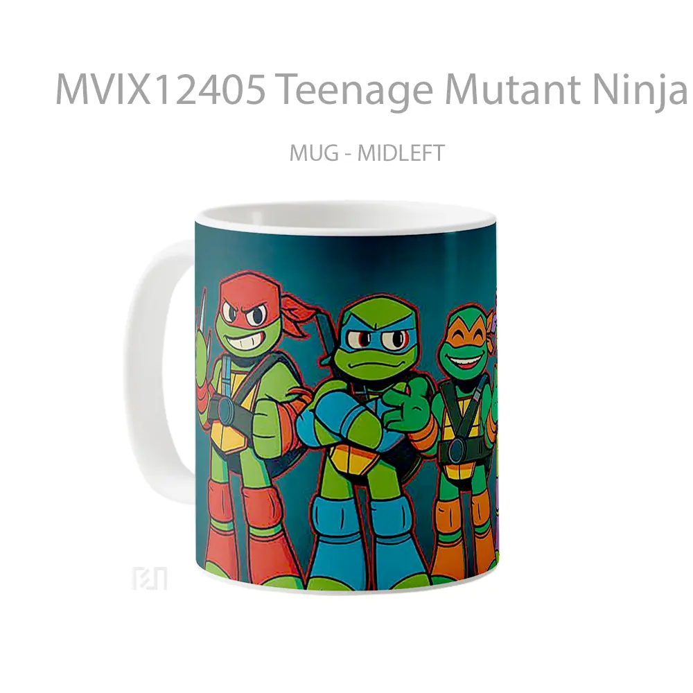Mug Teenage Mutant Ninja Turtles Team Pose Mug Aesthetic Koleksi Spesial - All-side / Desain