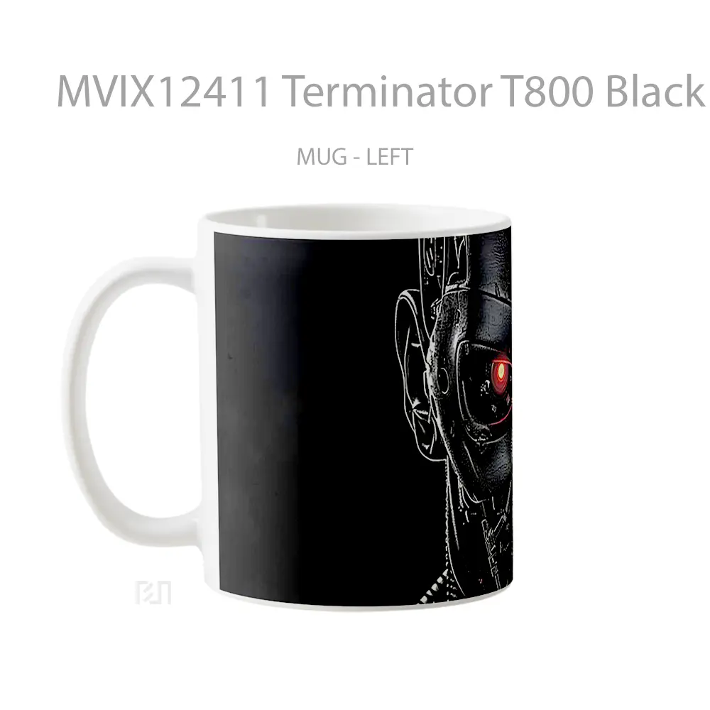 Mug Terminator T800 Black And Red Koleksi Mug Limited Edition - All-side / Desain