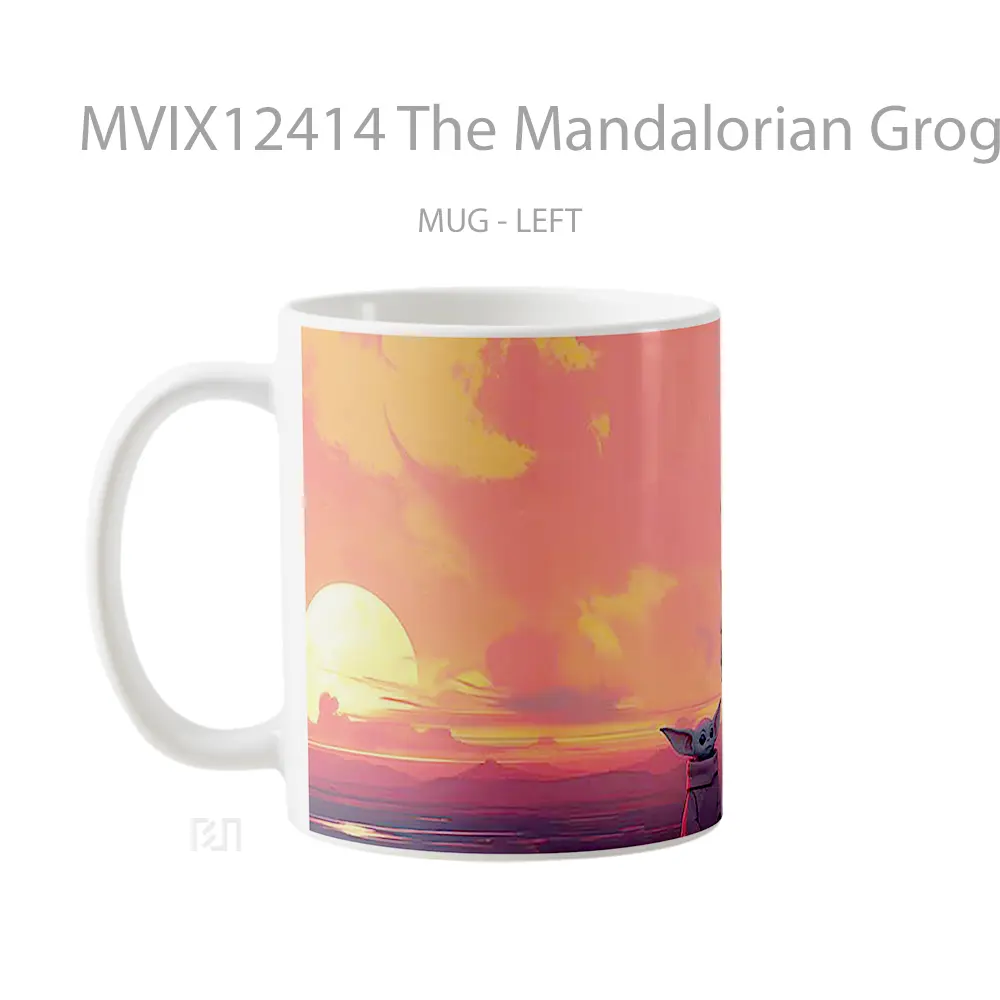 Mug The Mandalorian Grogu Desert Dusk Hadiah Lucu dan Menarik - All-side / Desain