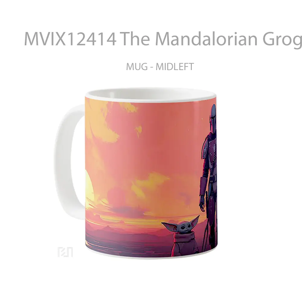 Mug The Mandalorian Grogu Desert Dusk Hadiah Lucu dan Menarik - All-side / Desain