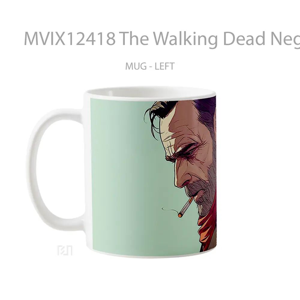 Mug The Walking Dead Negan Smoking Gelas Keramik Desain Unik - All-side / Desain