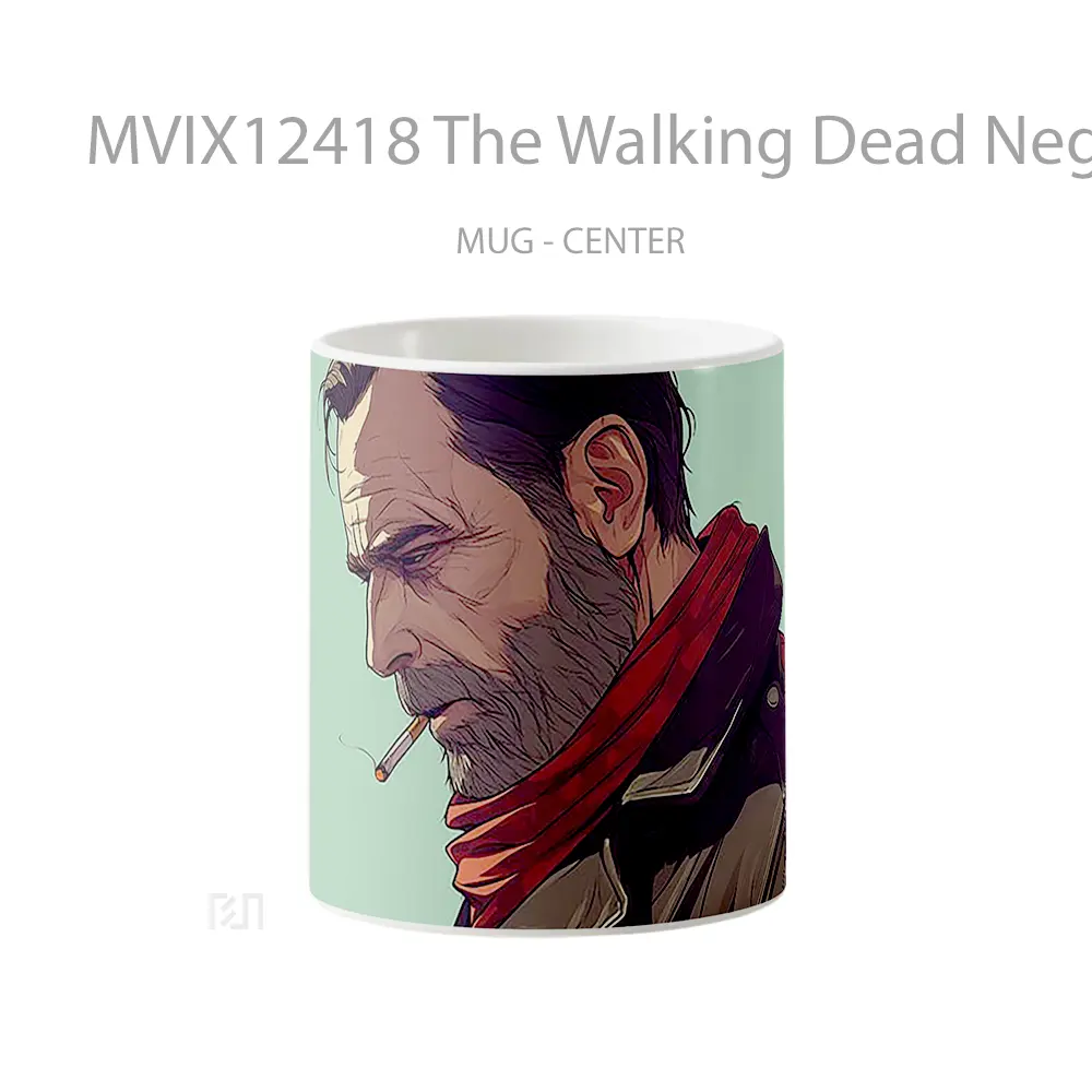 Mug The Walking Dead Negan Smoking Gelas Keramik Desain Unik