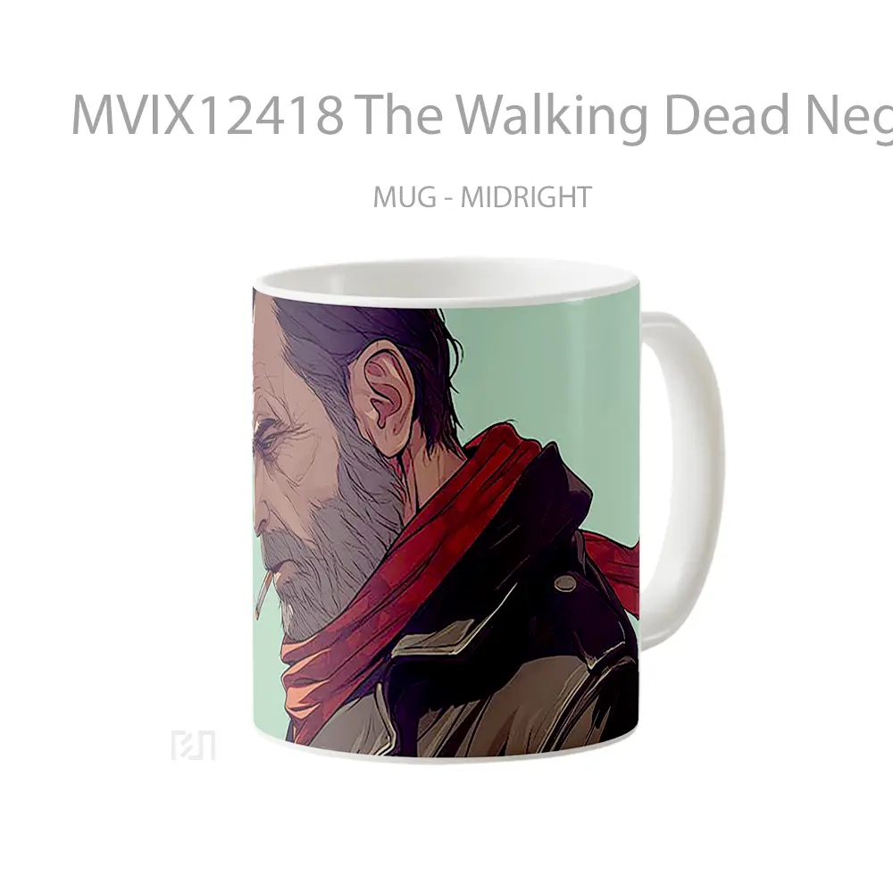 Mug The Walking Dead Negan Smoking Gelas Keramik Desain Unik - All-side / Desain