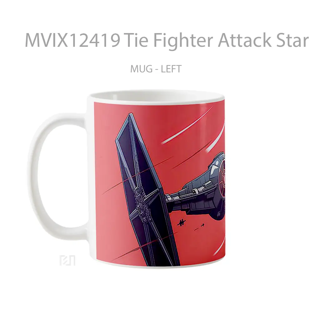 Mug Tie Fighter Attack Star Wars Koleksi Mug Karakter Jepang - All-side / Desain
