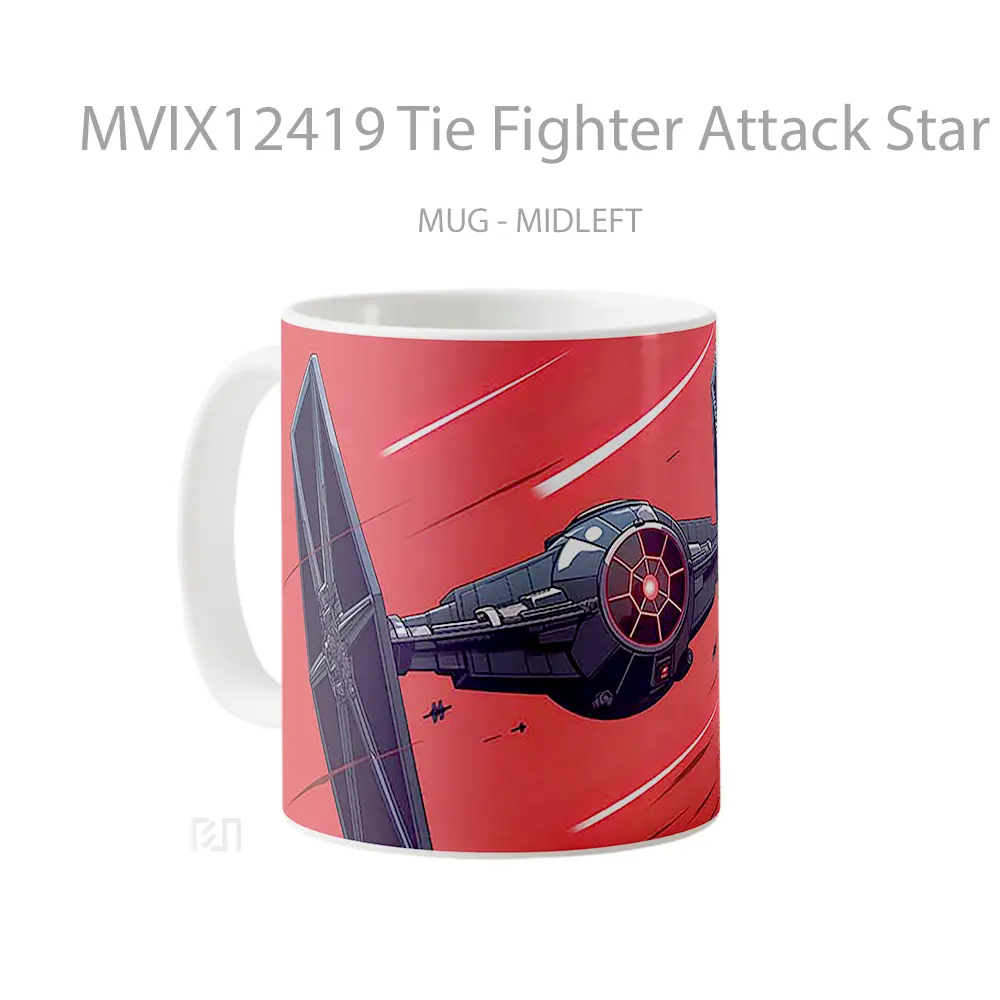 Mug Tie Fighter Attack Star Wars Koleksi Mug Karakter Jepang - All-side / Desain