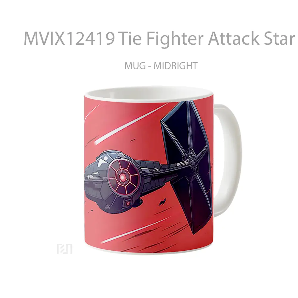 Mug Tie Fighter Attack Star Wars Koleksi Mug Karakter Jepang - All-side / Desain