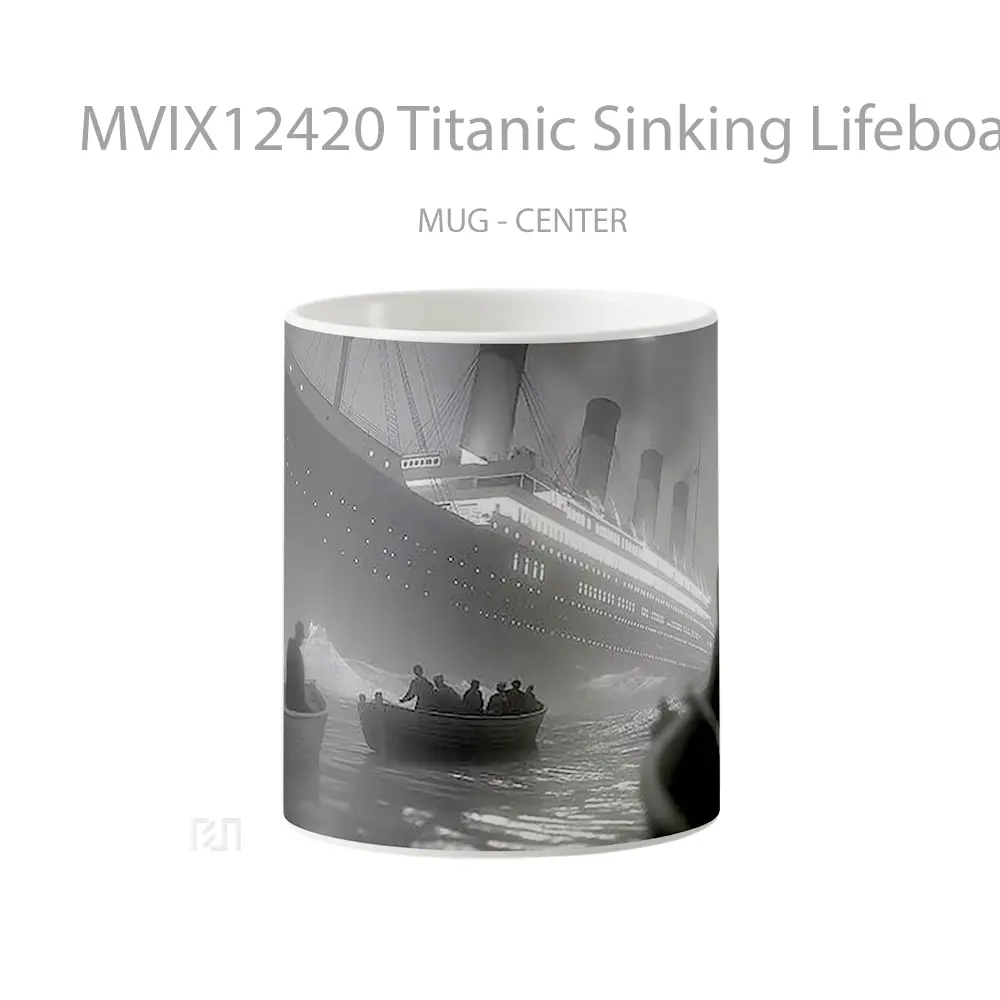 Mug Titanic Sinking Lifeboats Cinematic Hadiah Lucu dan Menarik