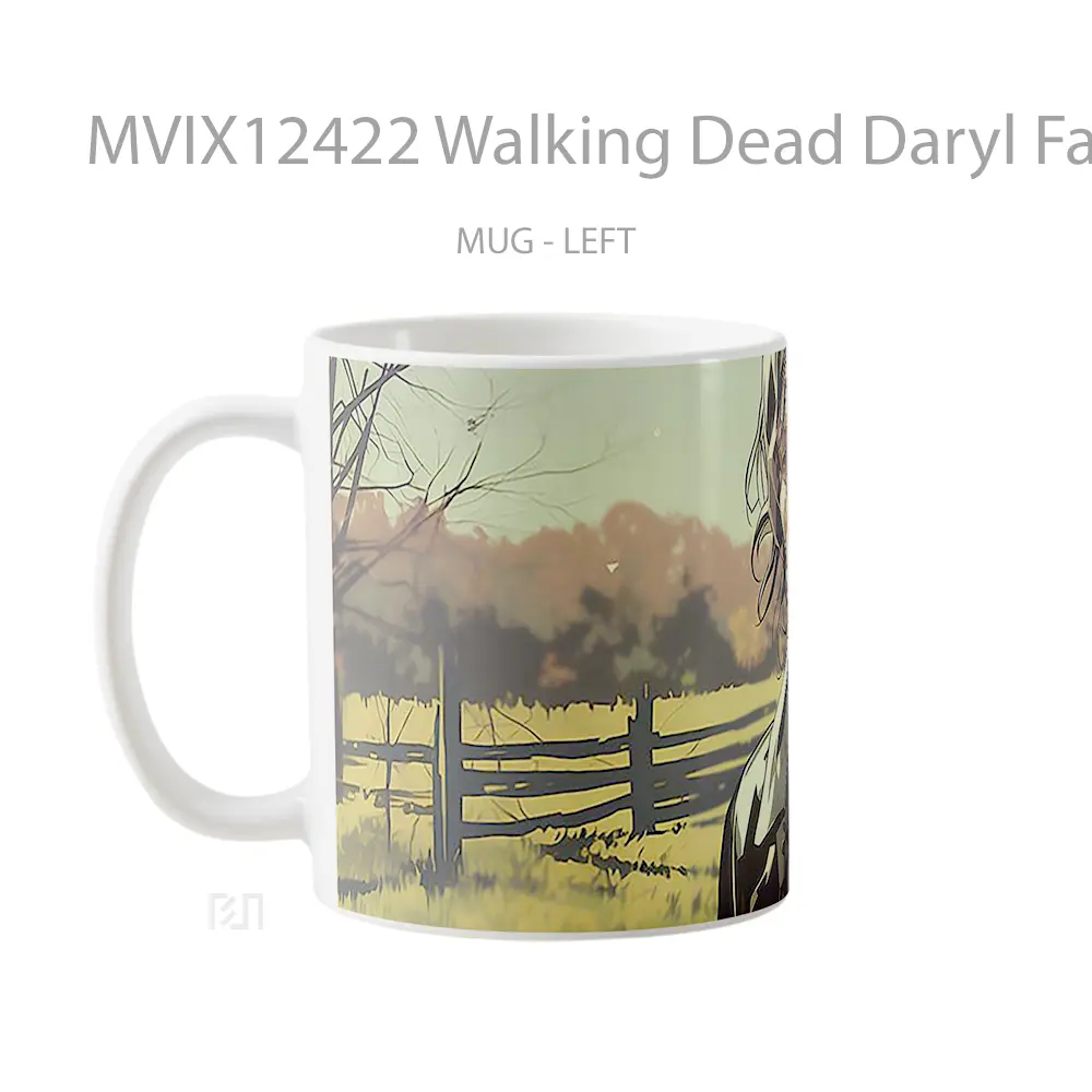 Mug Walking Dead Daryl Farm Hadiah Lucu dan Menarik - All-side / Desain