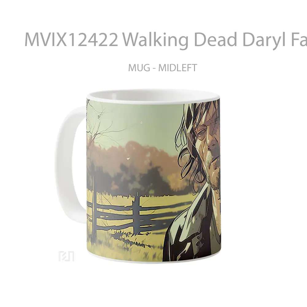 Mug Walking Dead Daryl Farm Hadiah Lucu dan Menarik - All-side / Desain