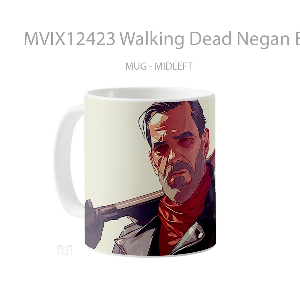 Mug Walking Dead Negan Bat Koleksi Mug Limited Edition - All-side / Desain