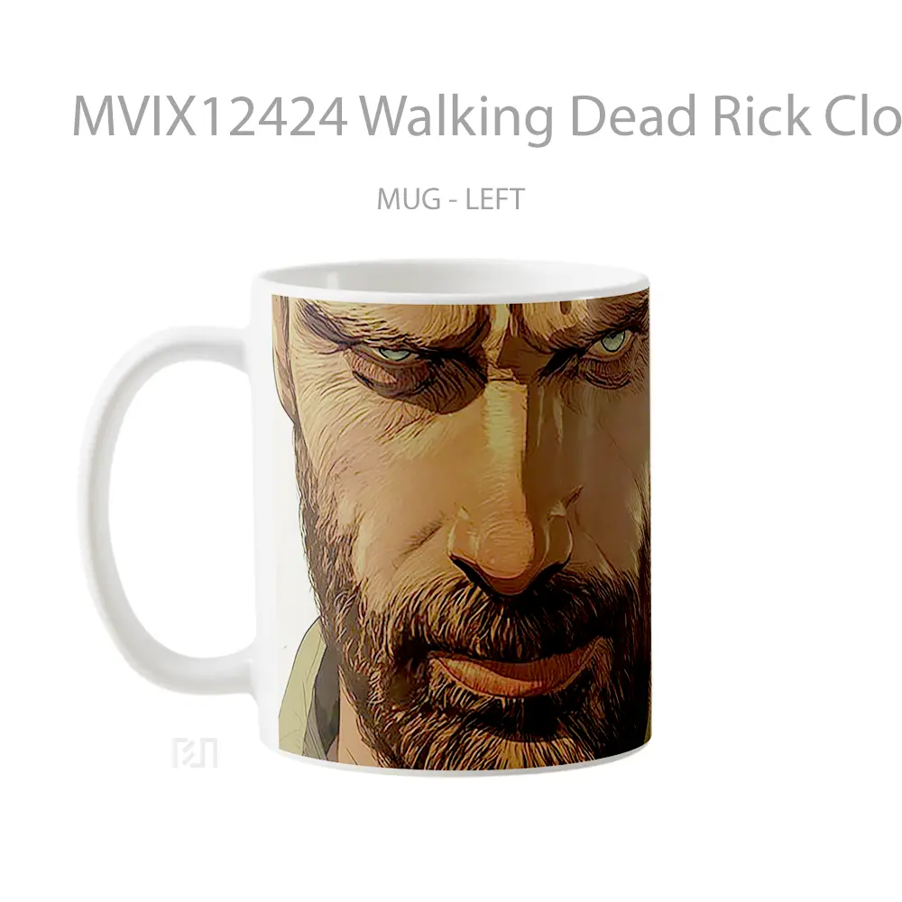 Mug Walking Dead Rick Closeup Gelas Keramik Desain Unik - All-side / Desain