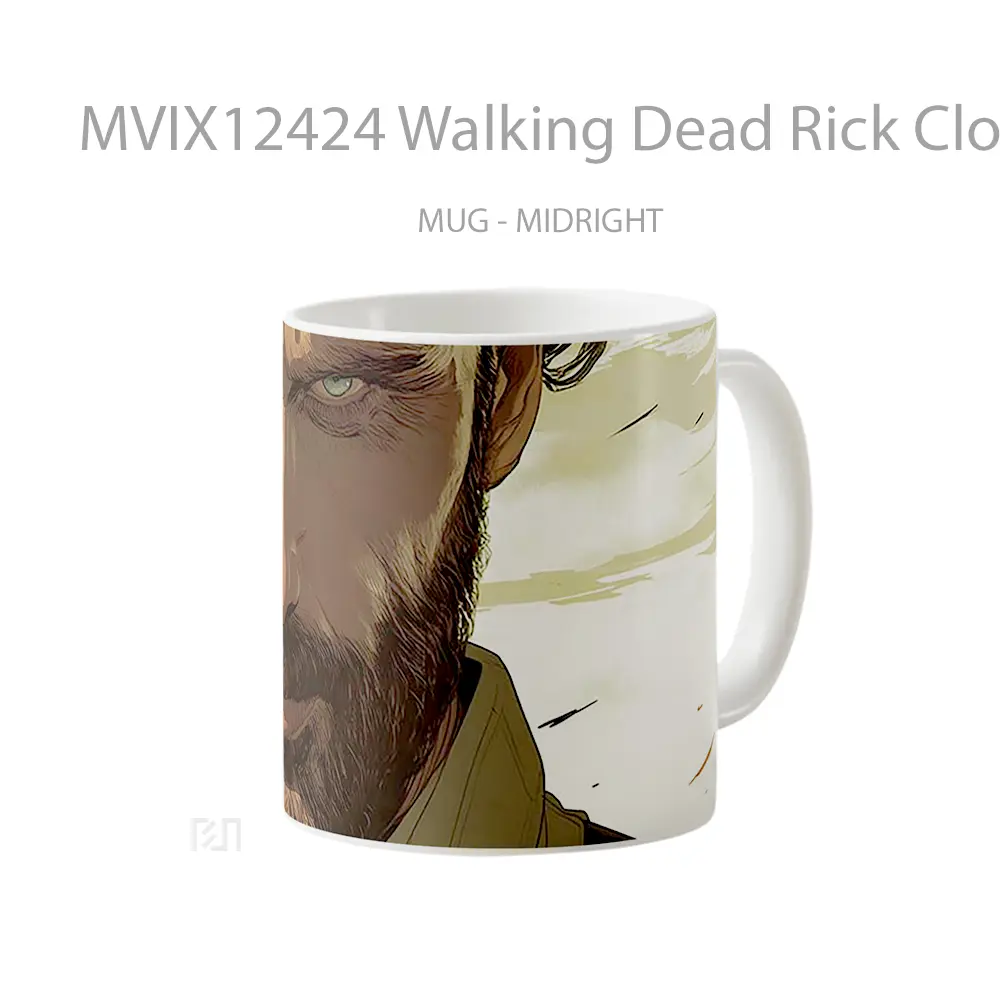 Mug Walking Dead Rick Closeup Gelas Keramik Desain Unik - All-side / Desain