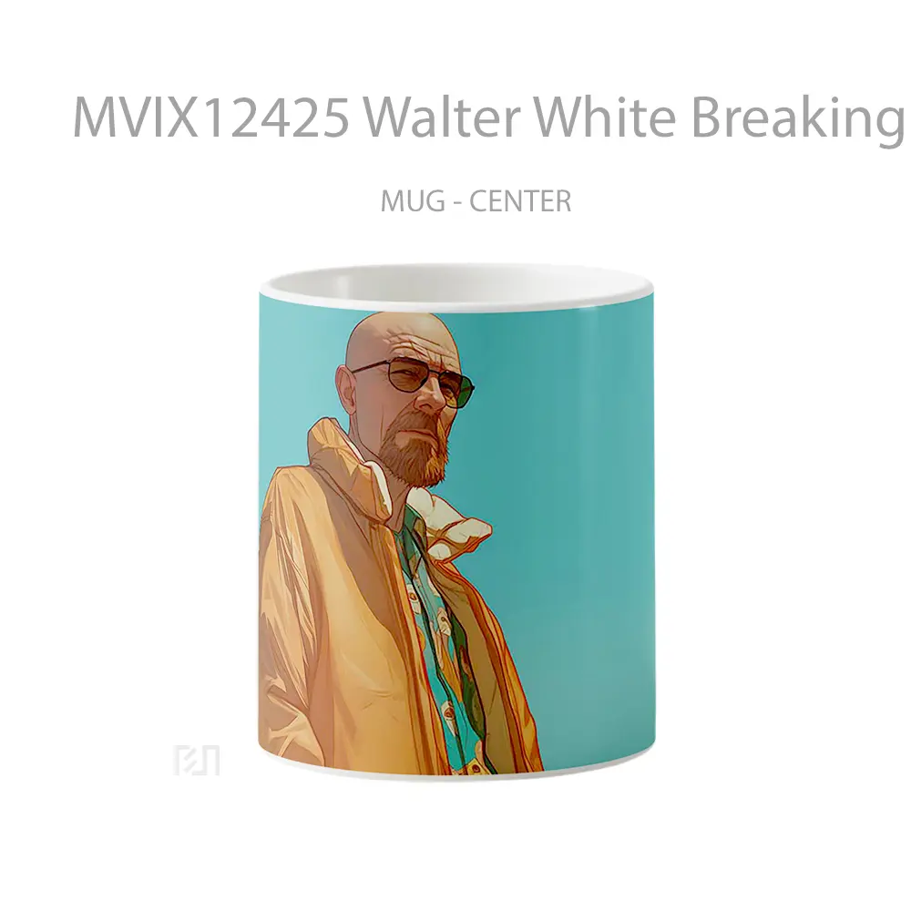 Mug Walter White Breaking Bad Art Style Hadiah Lucu dan Menarik