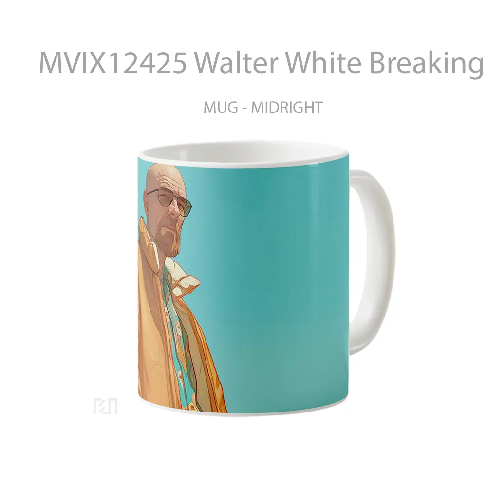 Mug Walter White Breaking Bad Art Style Hadiah Lucu dan Menarik - All-side / Desain