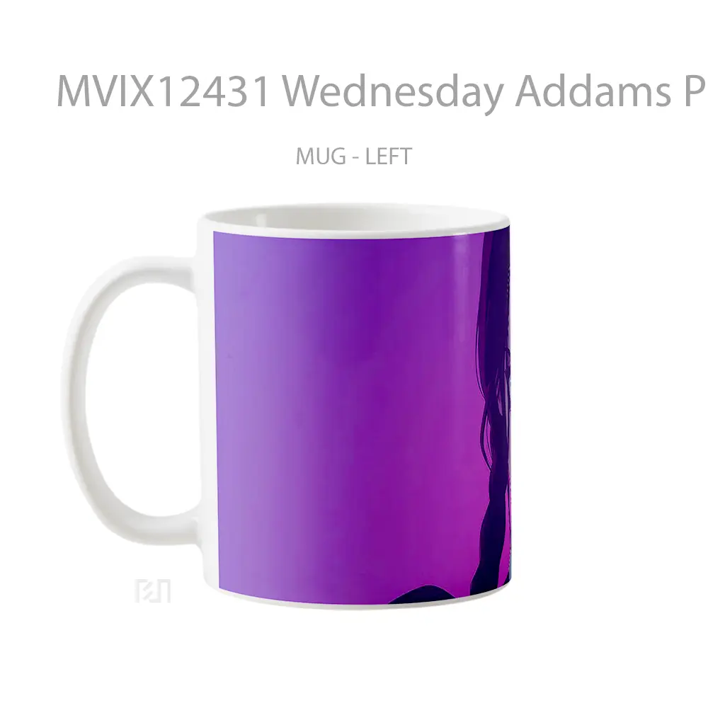 Mug Wednesday Addams Pink Purple Glare Hadiah Lucu dan Menarik - All-side / Desain